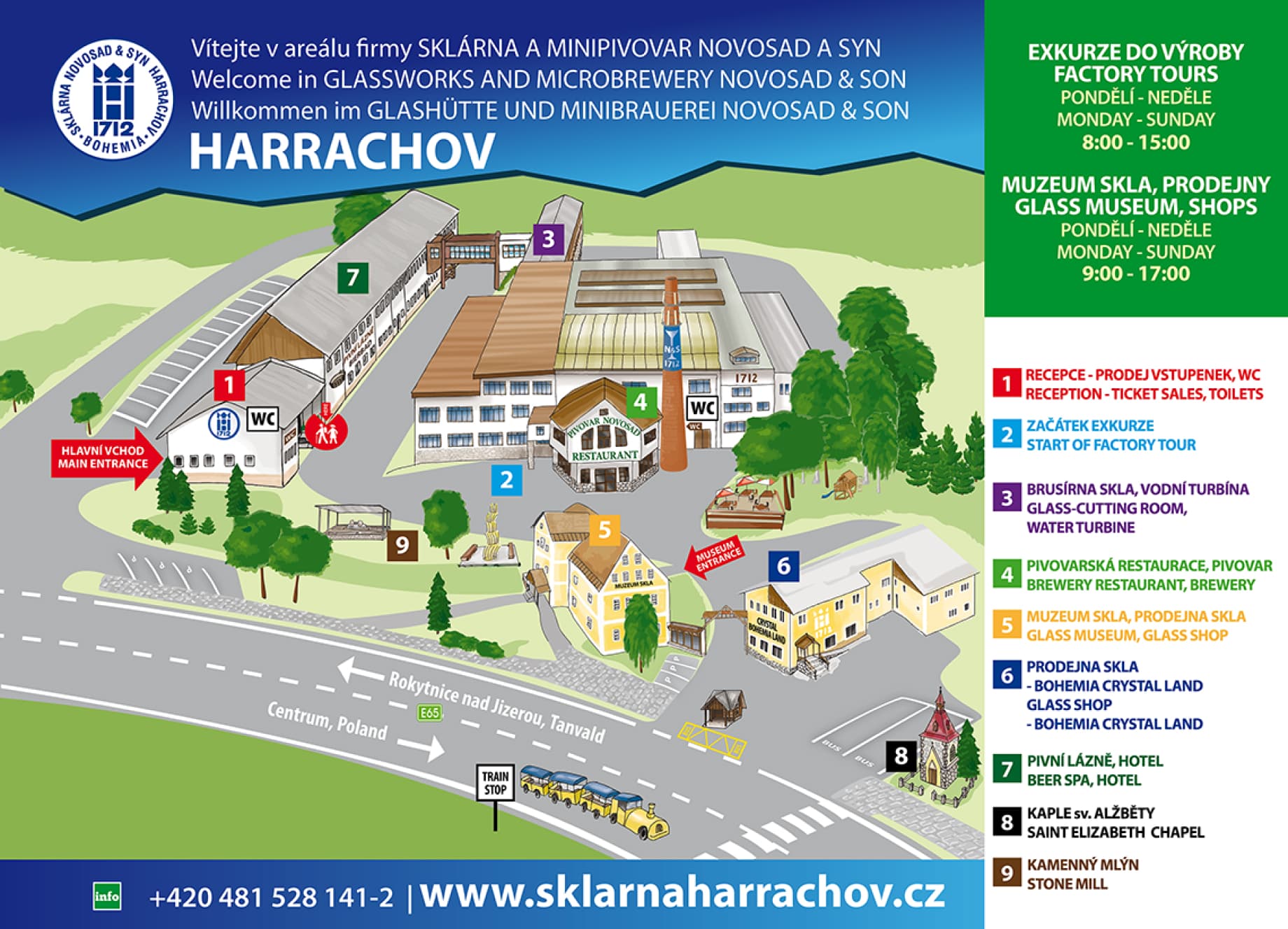 Mapa areálu